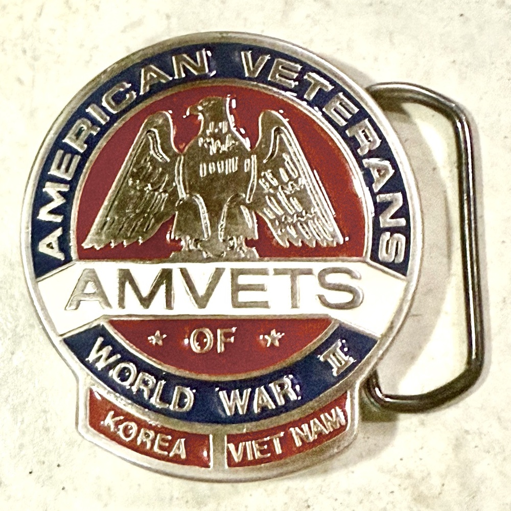 AMVETS World War II Belt Buckle